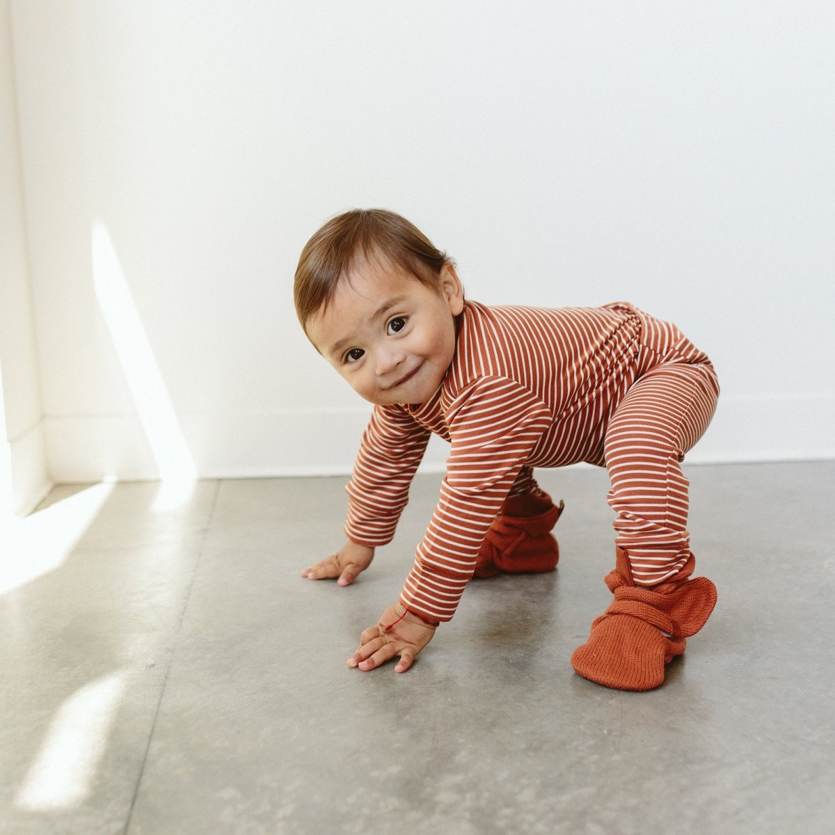 STAY ON KNIT BOOTS | CLAY - goumikids